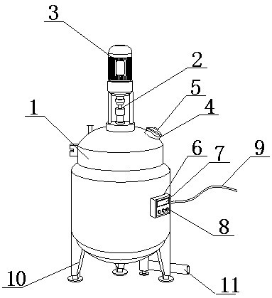 反应釜简易图图片