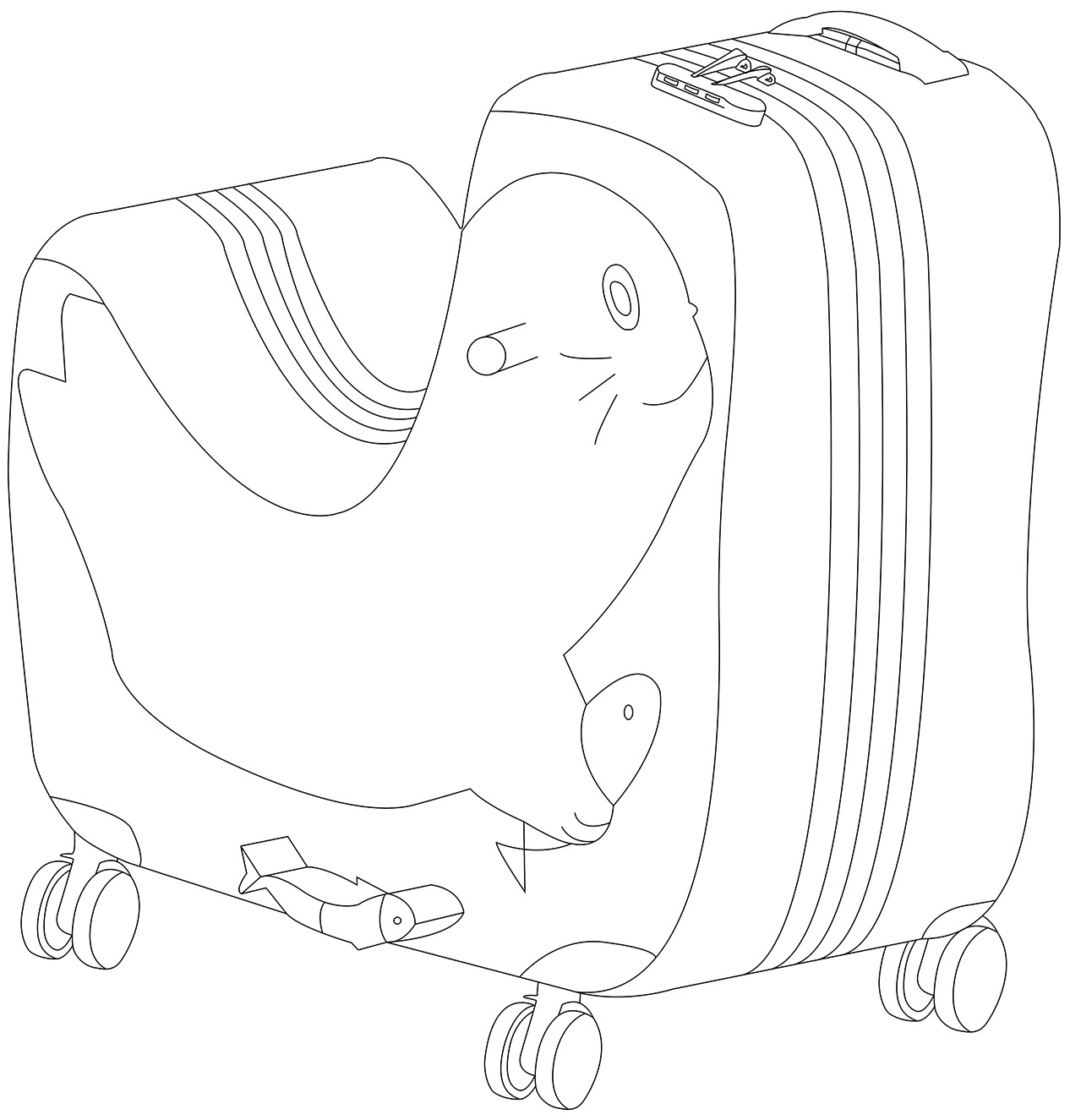 拉杆箱(海豚)-爱企查