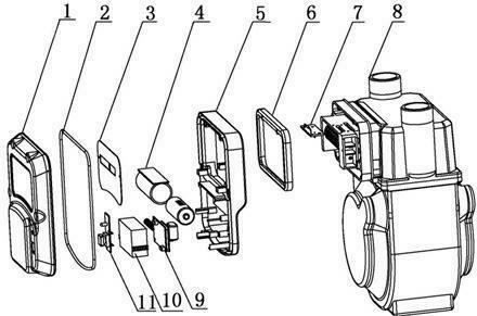 燃气表结构图图片