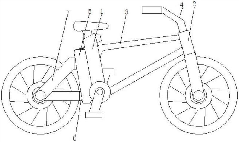 自行车机构简图图片