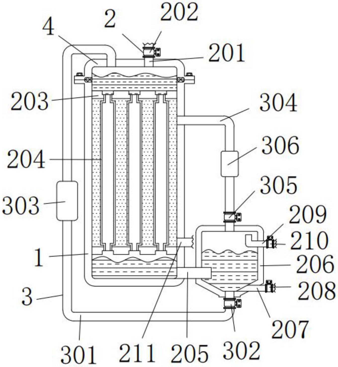 一种生产木糖醇用降膜一体化蒸发浓缩装置-爱企查