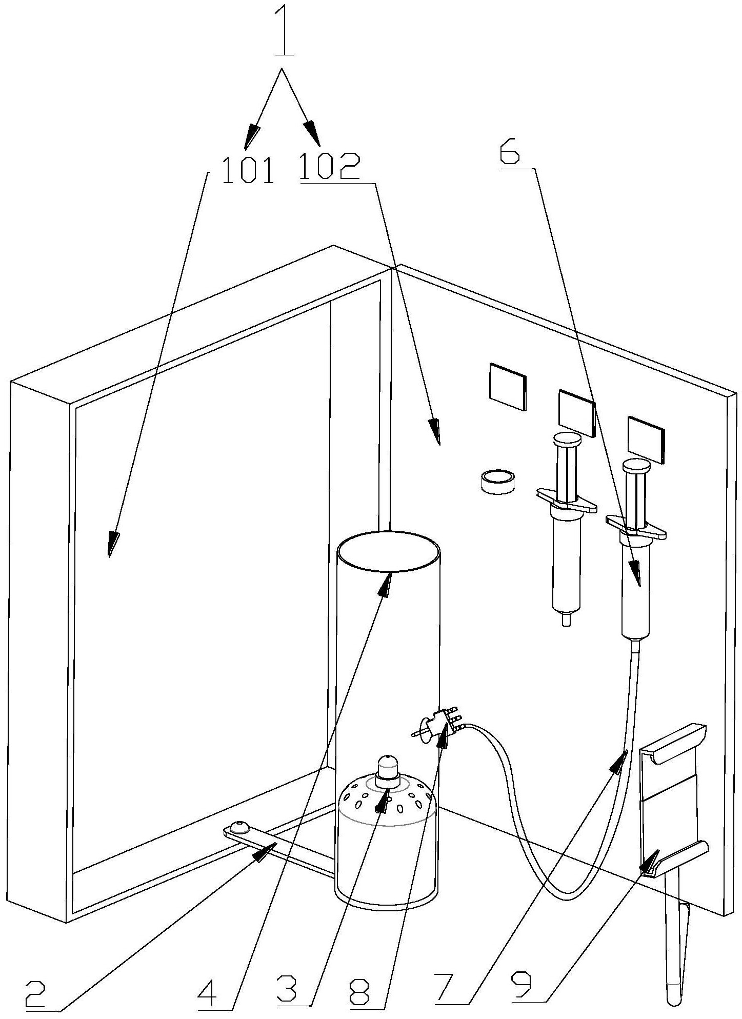 一种便于观察分析的金属元素焰色反应实验装置
