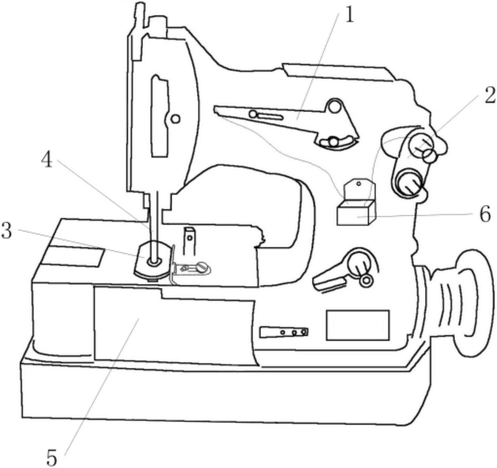 老式缝纫机零件构造图图片