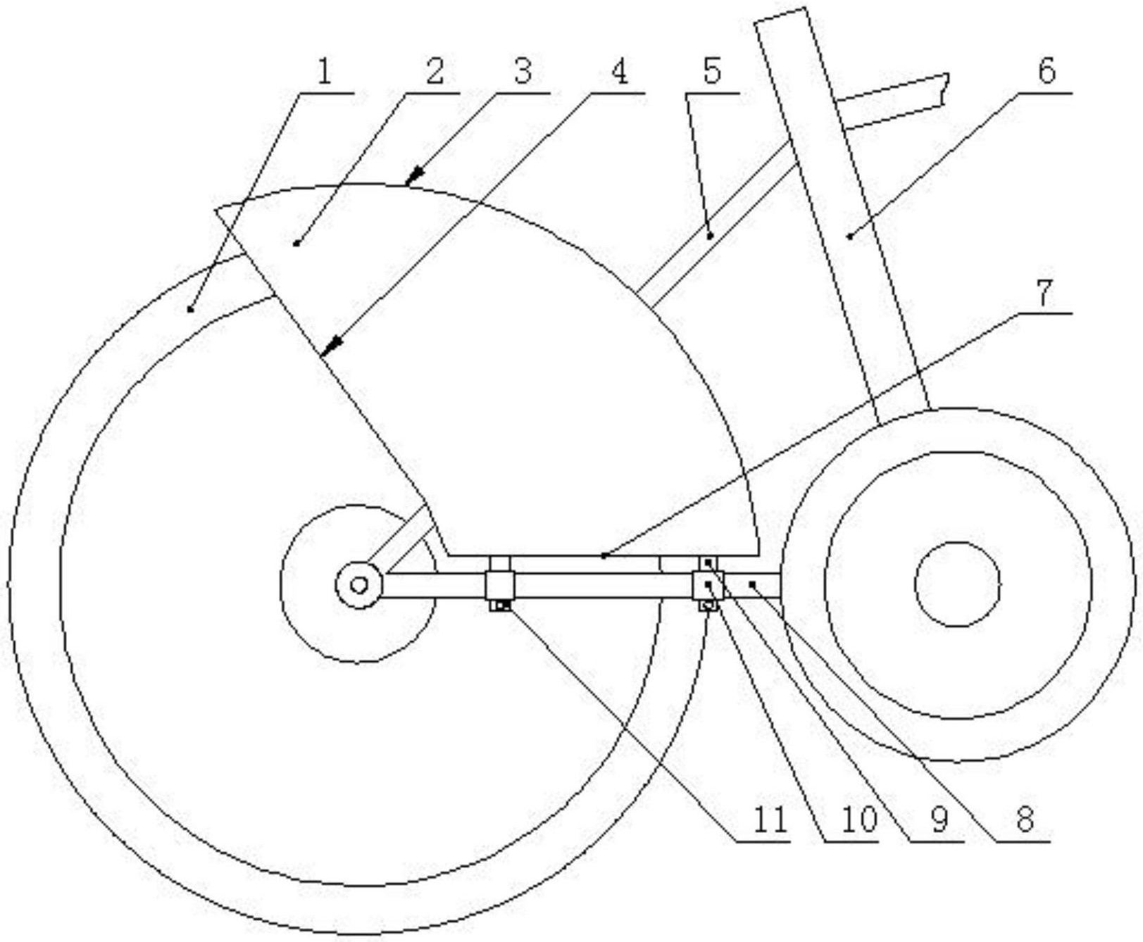 一种自行车后轮防护板结构-爱企查