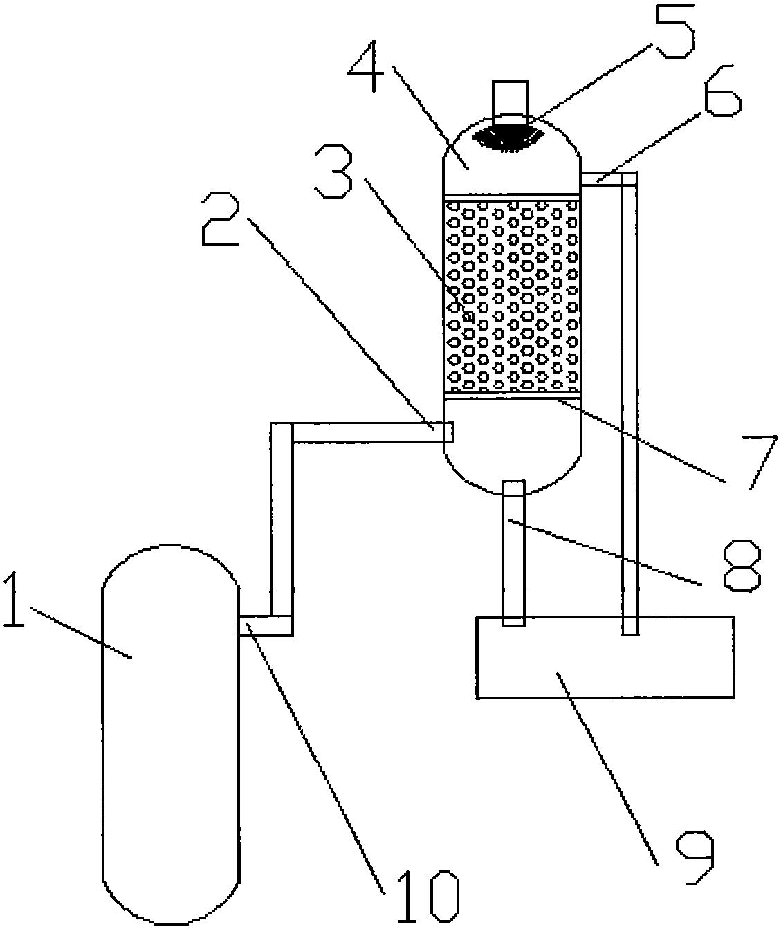包括反应釜,所述反应釜上连接有尾气吸收装置,所述尾气吸收装置包括