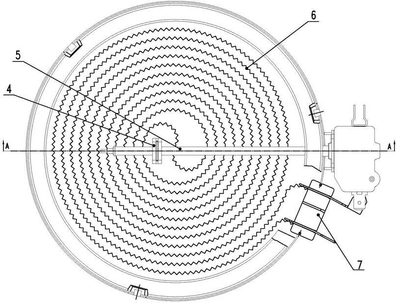 摘要附图摘要本发明涉及一种接线片的固定结构,它包括辐射加热器,该