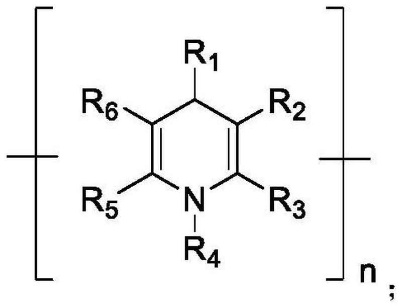摘要附圖摘要本發明公開了一種二氫吡啶聚合物,其結構式如下所示;其中