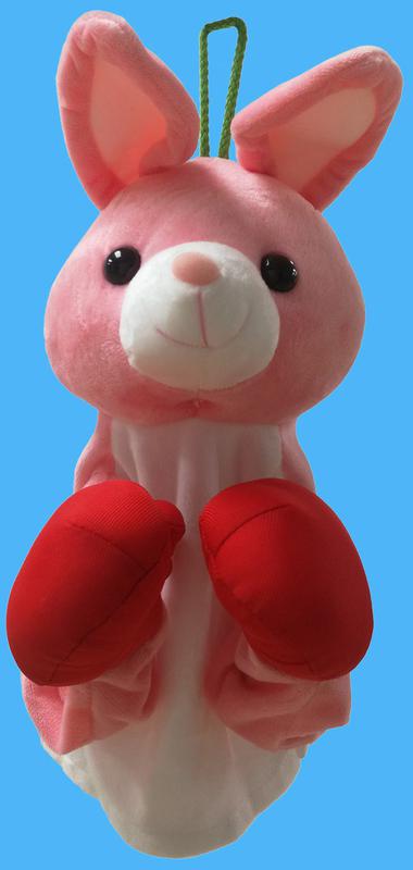 发声毛绒拳击手偶(兔子)-爱企查