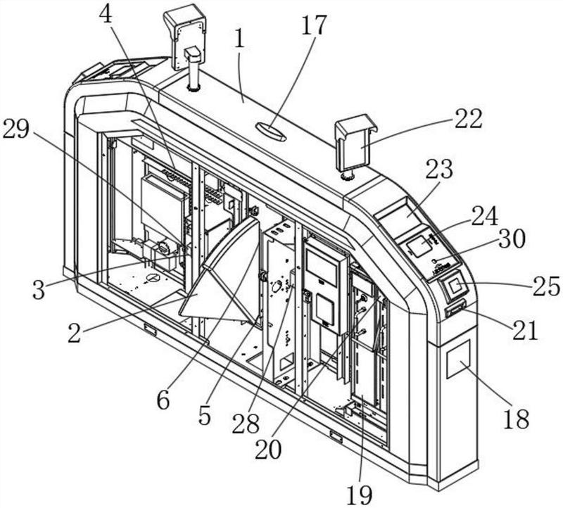 自动检票机内部结构图图片