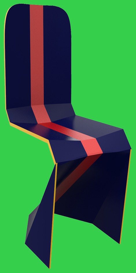 摘要附图摘要1.本外观设计产品的名称:椅子(波普潘顿椅).2.