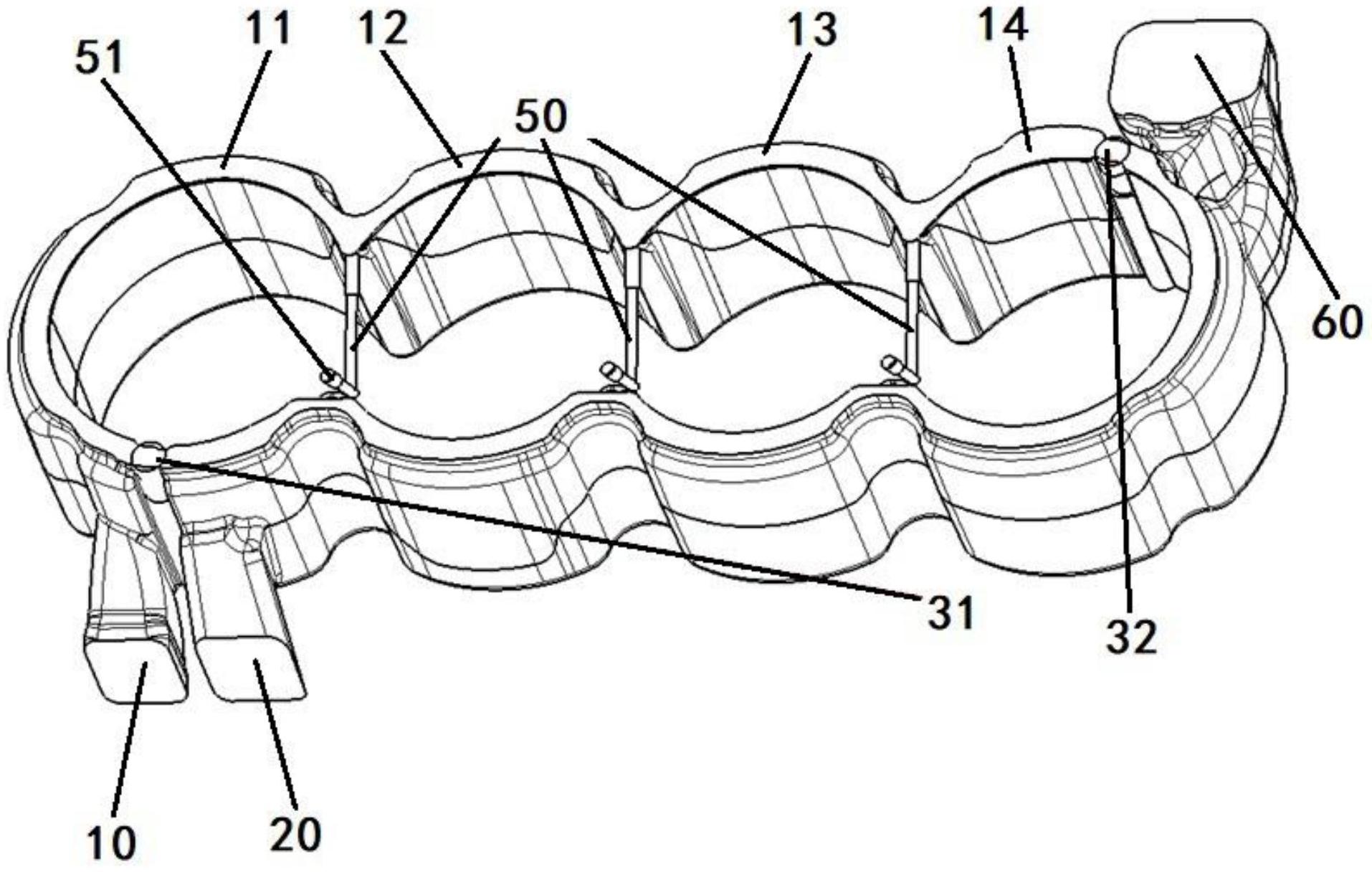 摘要附图摘要本实用新型涉及一种缸体水套结构,属于汽车发动机的技术