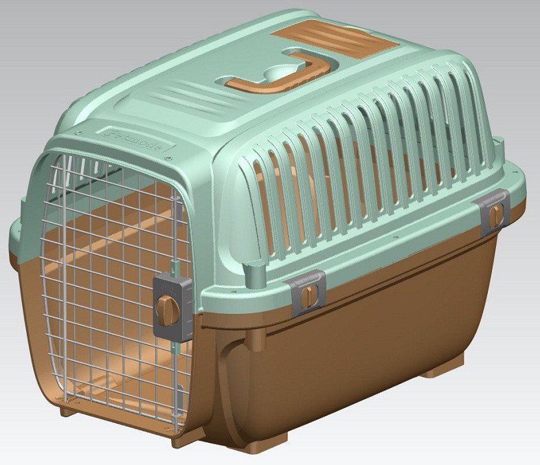 摘要附图摘要1.本外观设计产品的名称宠物航空箱.2.