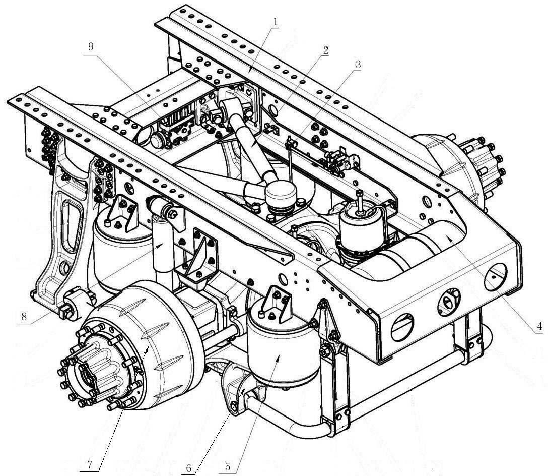 重型半挂牵引汽车空气悬架装置-爱企查