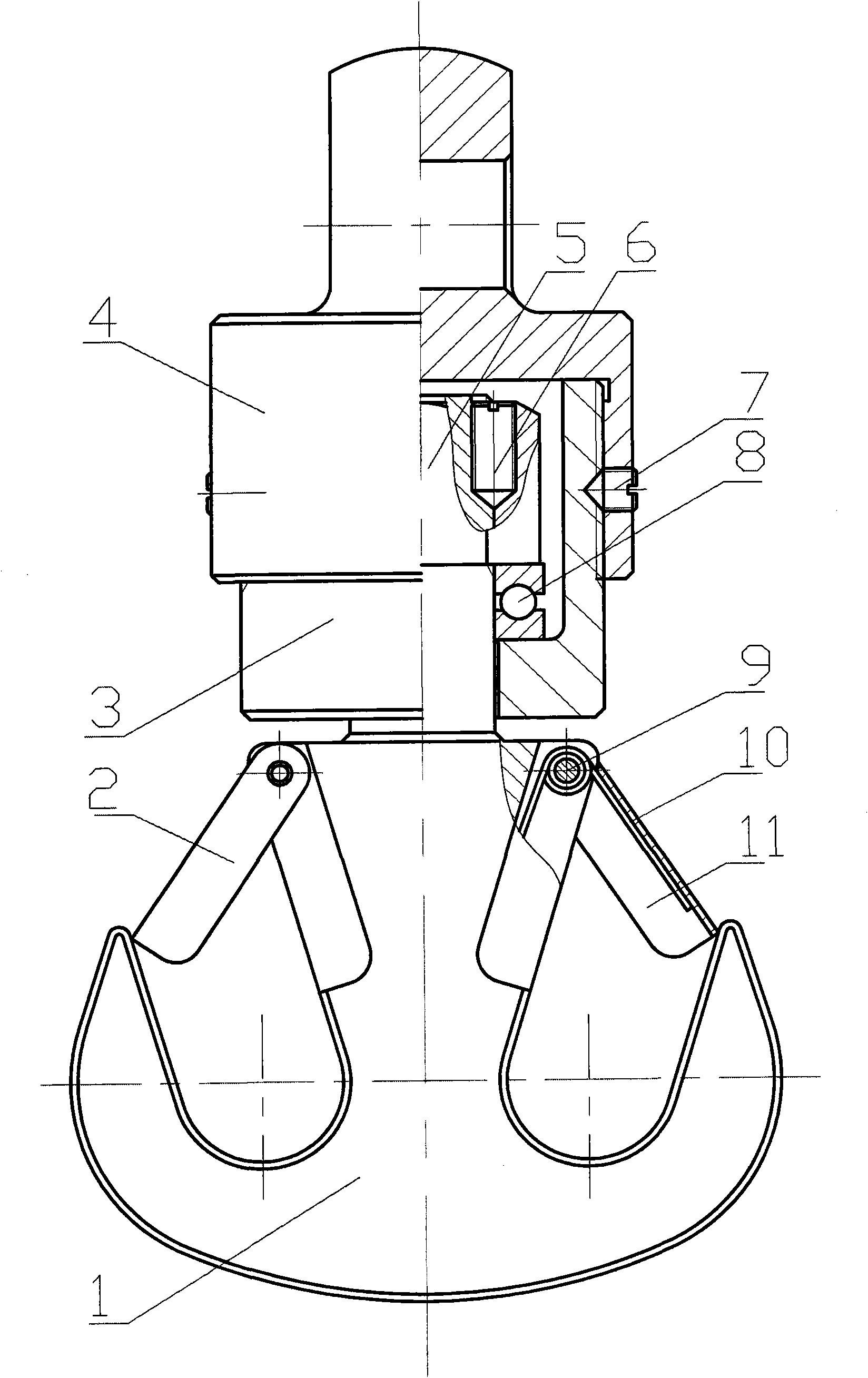一种井架起重用对称式双向吊钩-爱企查