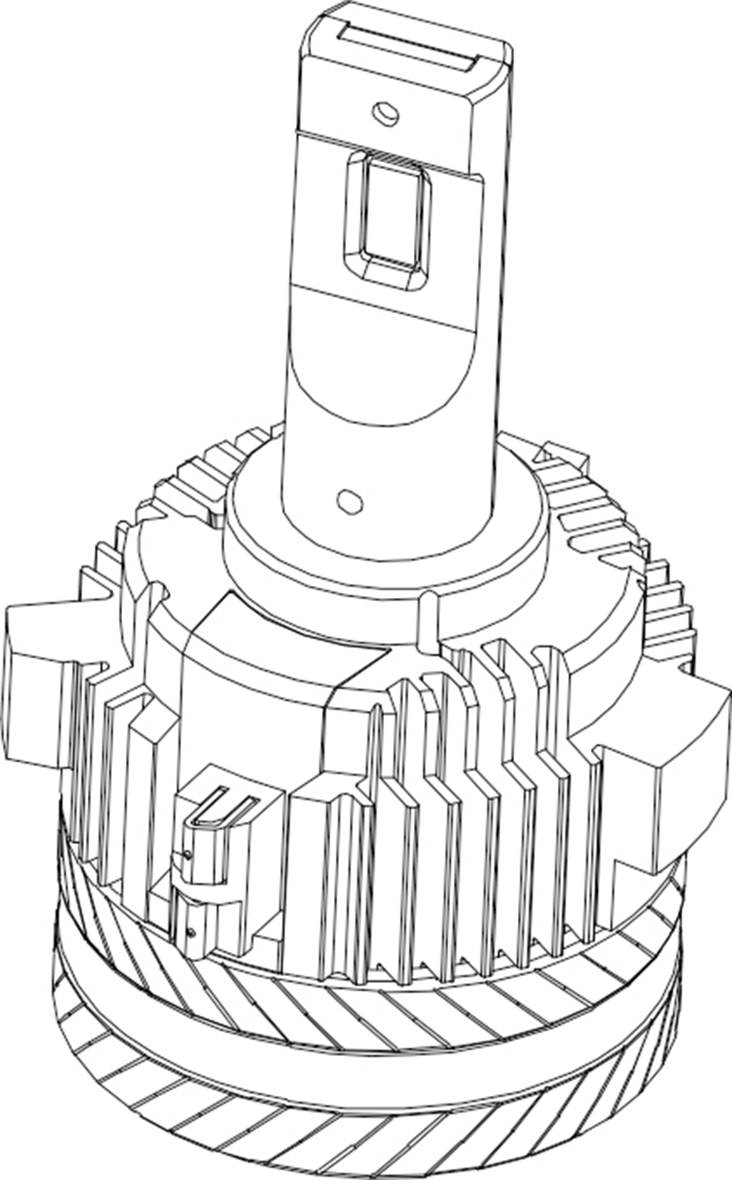 本外观设计产品的用途汽车led灯头.