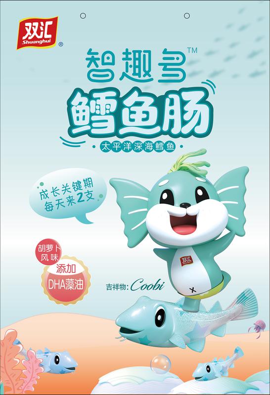 摘要附图摘要1.本外观设计产品的名称:手提袋(双汇智趣多鳕鱼肠). 2.