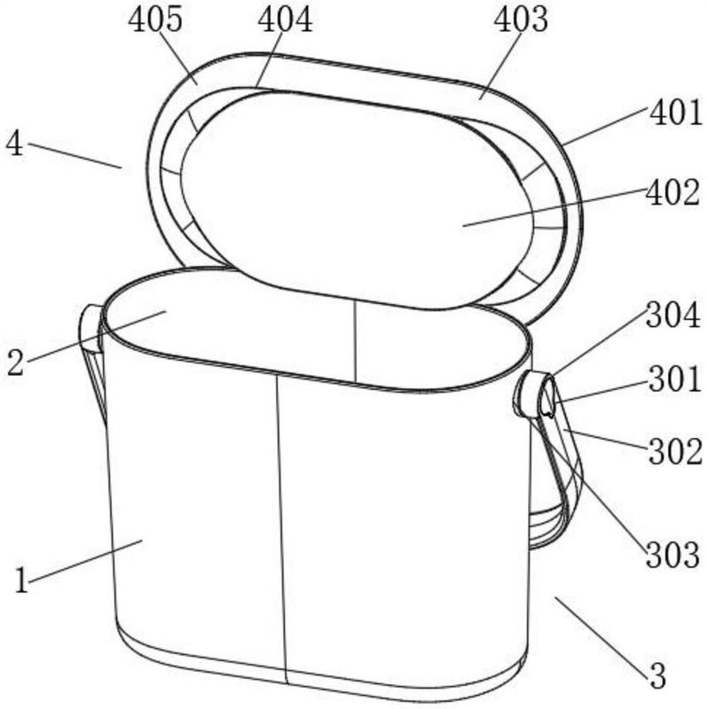 一种可以将盖子插在桶口边缘的收纳桶-爱企查