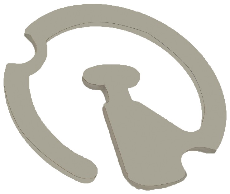 本外观设计产品的名称卡簧.2.本外观设计产品的用途用于卡簧.3.