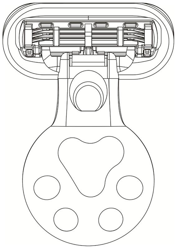 摘要附图摘要1.本外观设计产品的名称:剃须刀. 2.