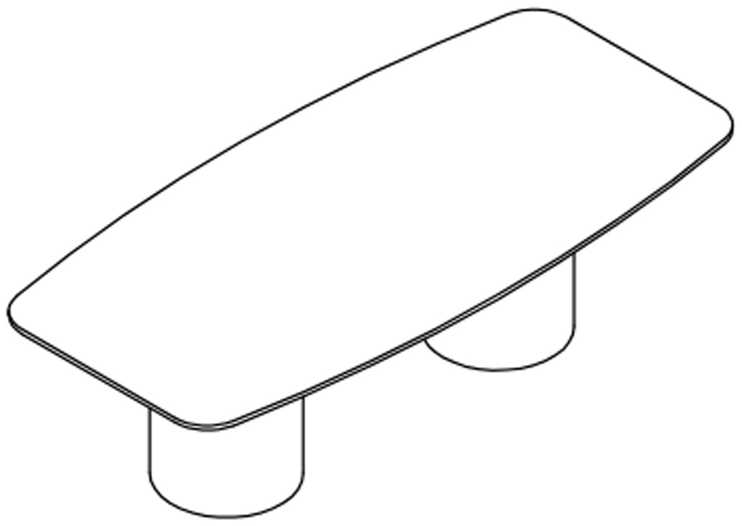 本外观设计产品的用途用于会议桌或餐桌.