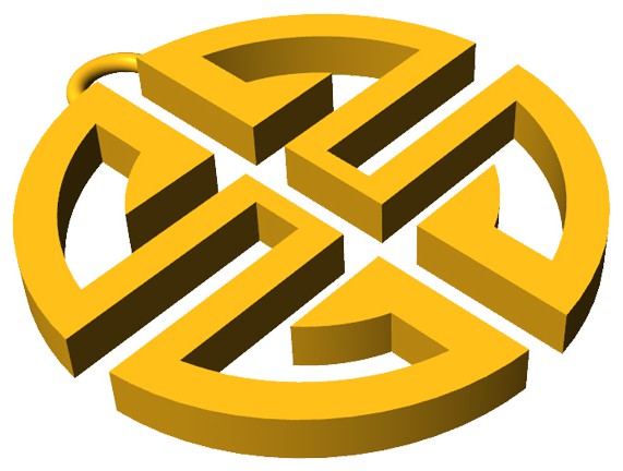 摘要附图摘要1.本外观设计产品的名称:吊坠(禄).2.