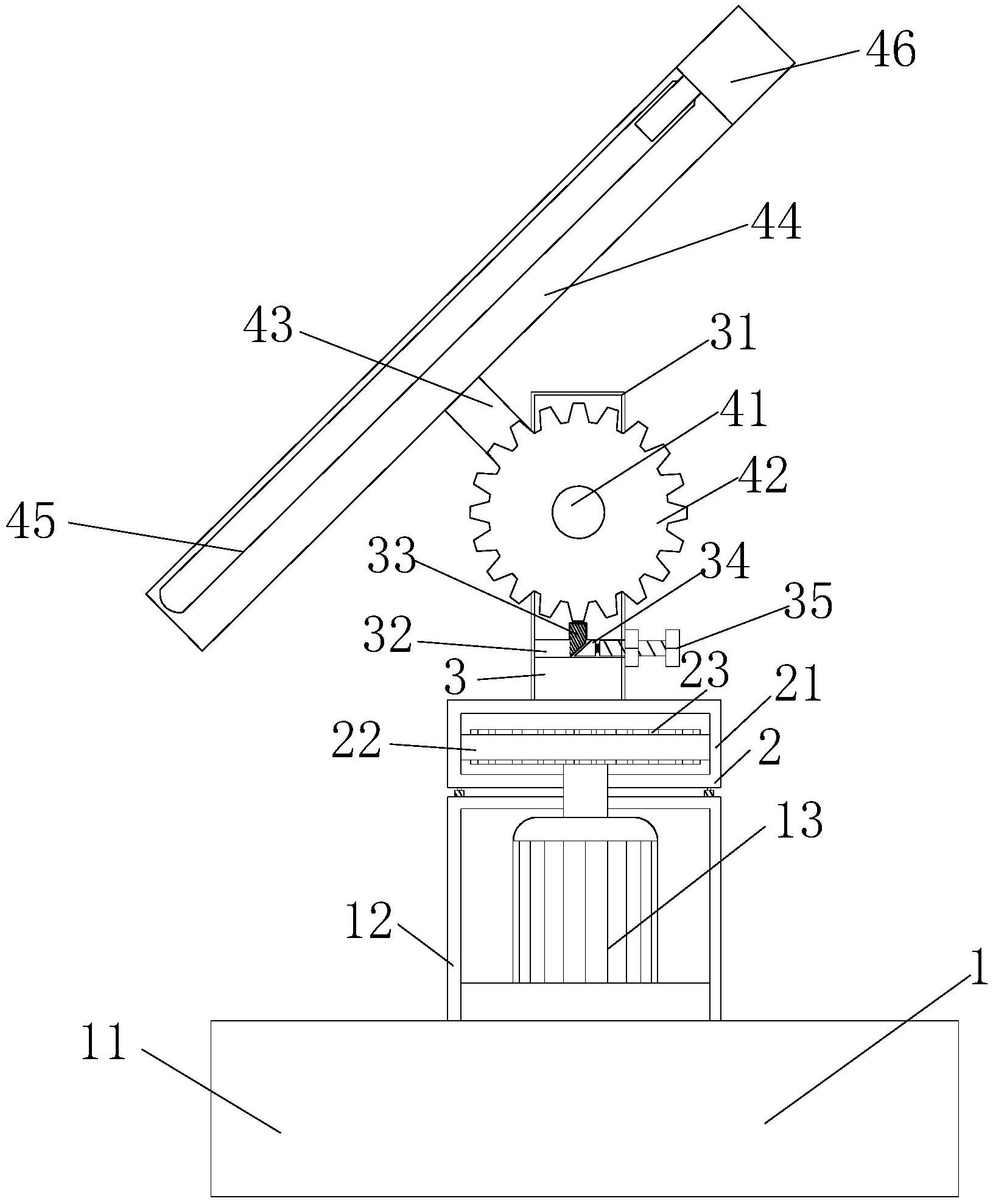 底座内连接有转动结构,转动结构包括有转框,转框上侧连接有限位结构
