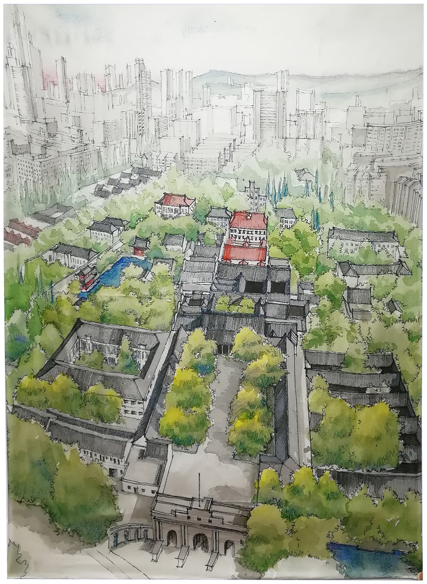 丝巾(总统府鸟瞰图)-爱企查