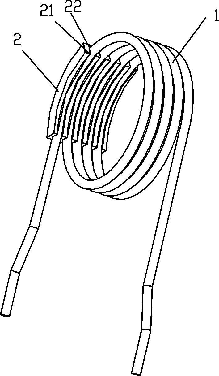 的用于卡固毛细管的并排的卡槽,所述卡槽的两侧壁设有向内合拢的倒钩