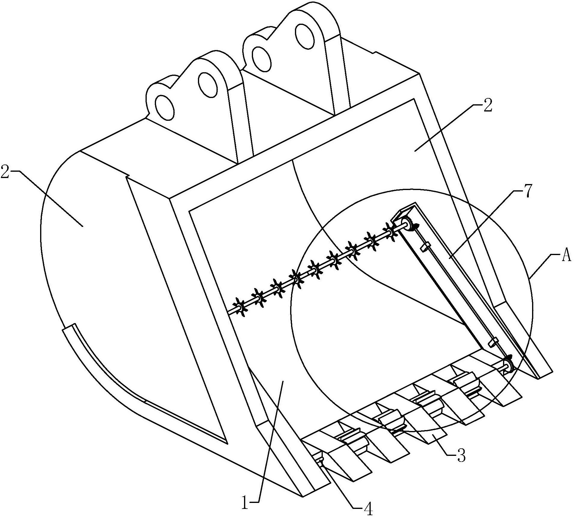 摘要附图摘要本实用新型公开了一种装载机的铲斗,包