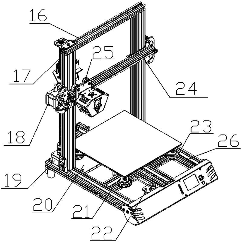 一种便于调平的3d打印机