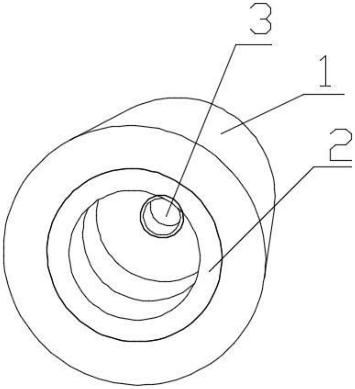设置紧定孔,所述紧定孔为多边形孔,所述堵头大面积的端面中心设置盲孔