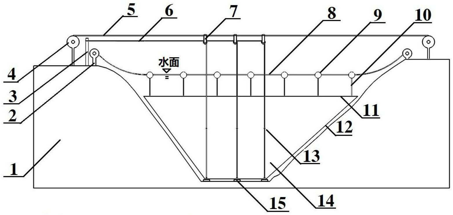 一种浮桥式隔水幕布装置-爱企查
