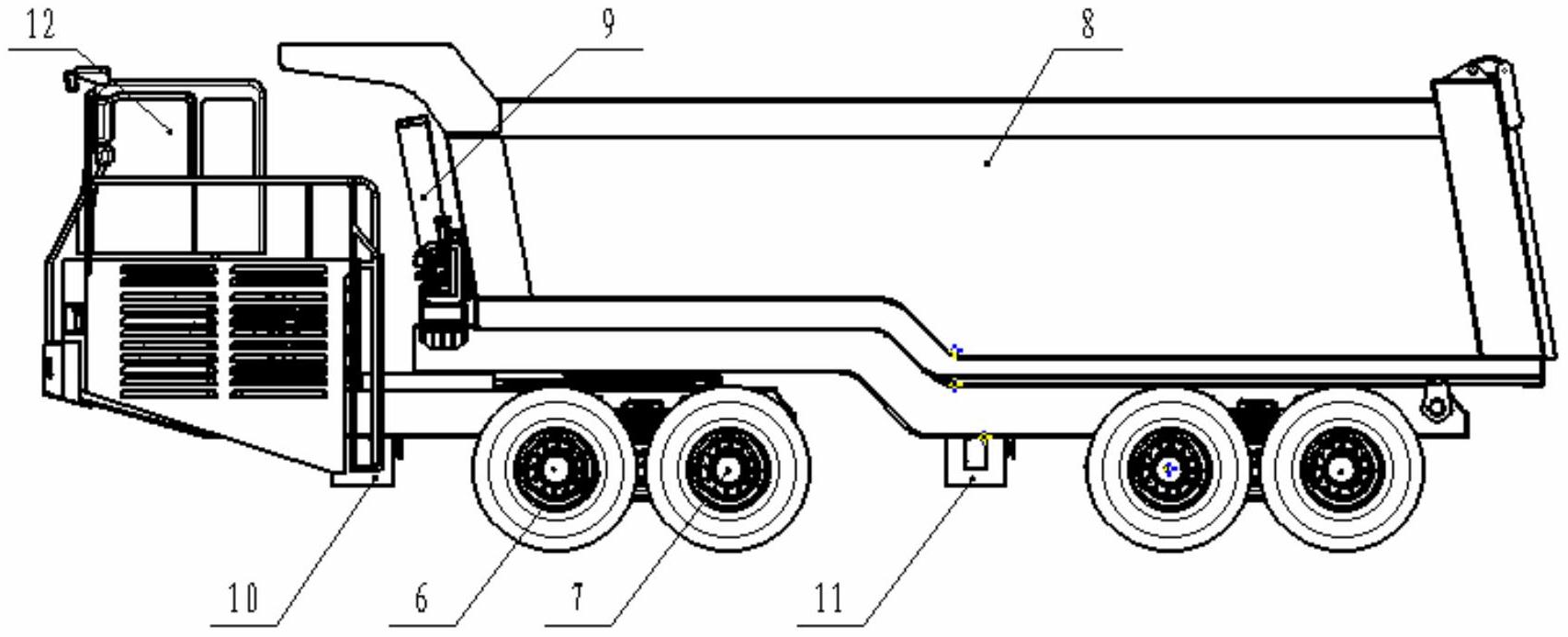 一种悬浮式半铰接结构宽体自卸车-爱企查