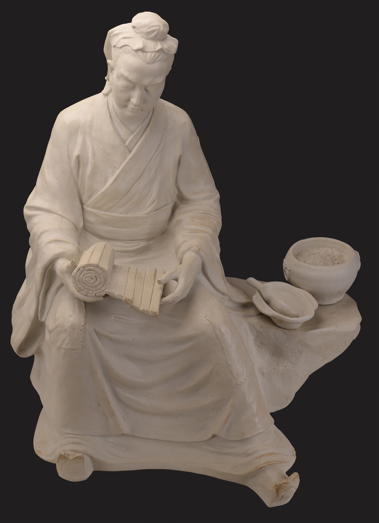 陶瓷摆件(颜回像)-爱企查