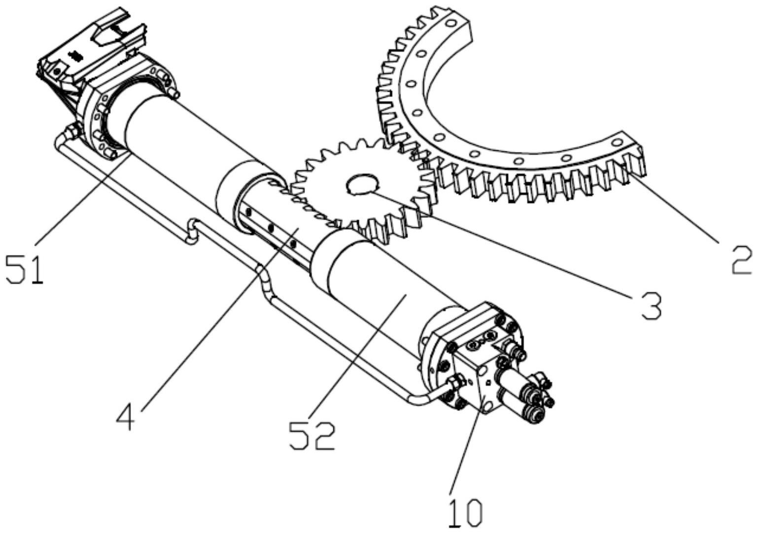 单齿条的摆臂式液压阻尼控制的客车铰接系统-爱企查
