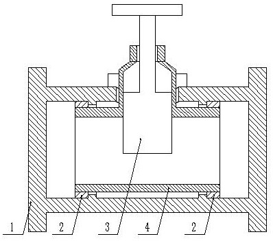 属于阀门机械制造领域;提出一种气密性良好,阀门内部结构稳定,易于