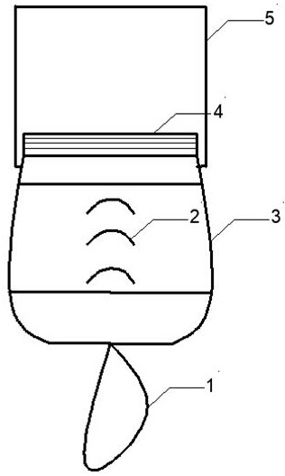 包括握柄,握柄的尾部装有吊绳,握柄的头部安装有用于连接清洁球的螺栓