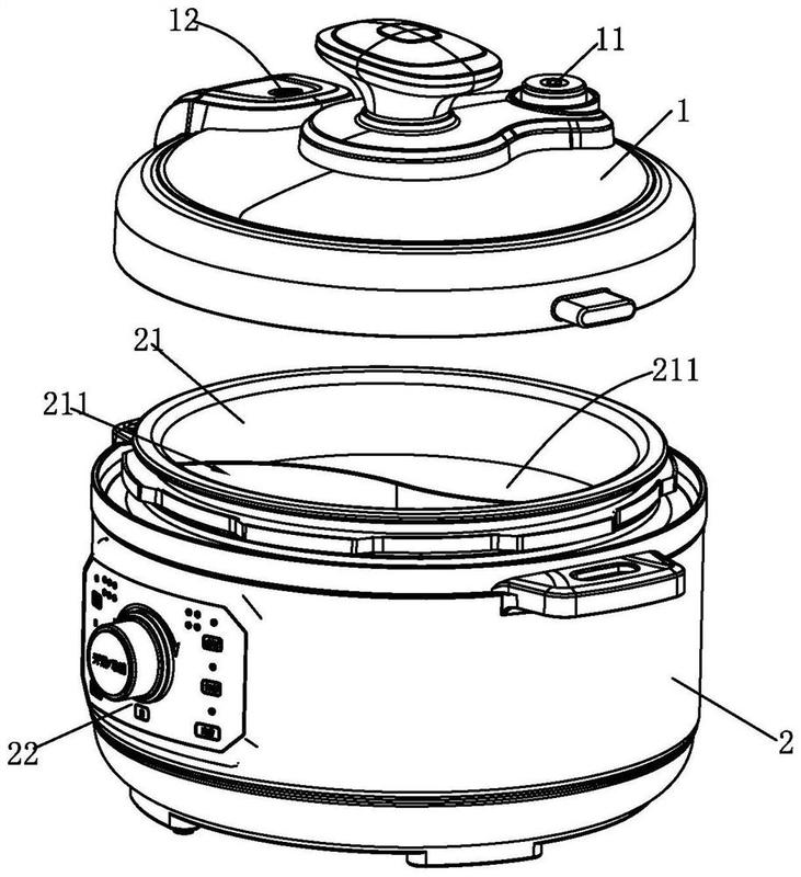 电压力锅组成结构图图片