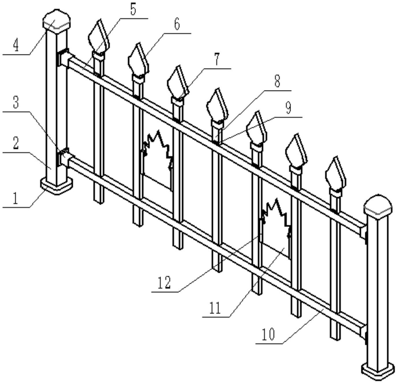 摘要附图摘要实用新型公开了防护栏技术领域的一种拉伸镀锌板护栏
