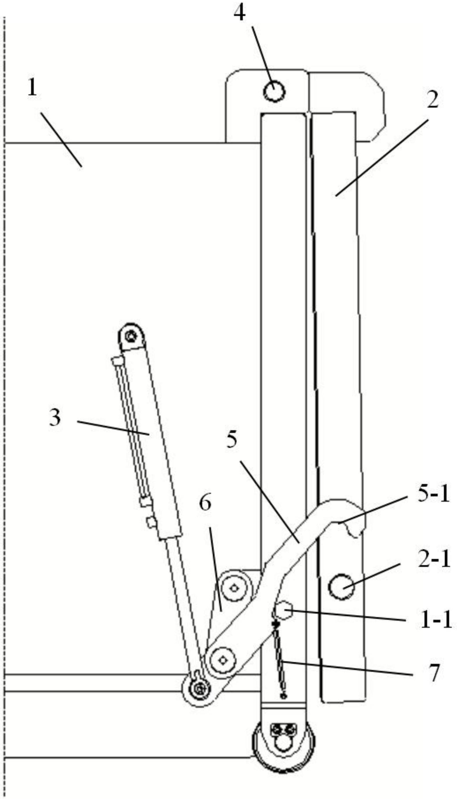 一种带自锁功能箱体尾门锁止机构-爱企查