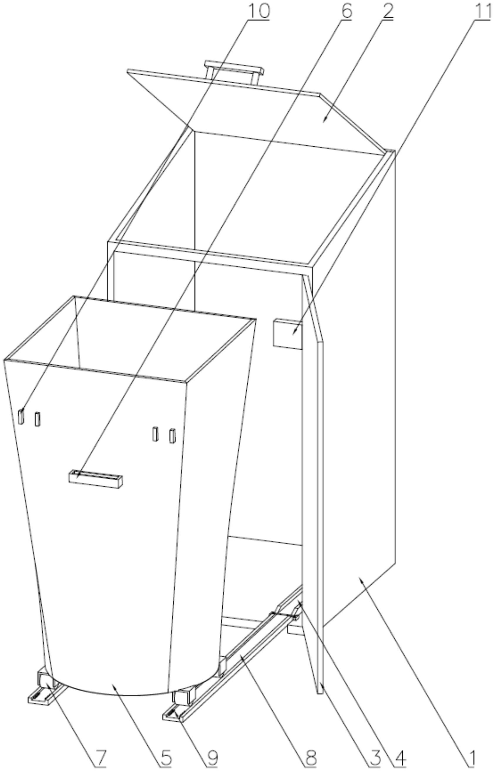 一种方便倾倒垃圾的钢木垃圾桶-爱企查