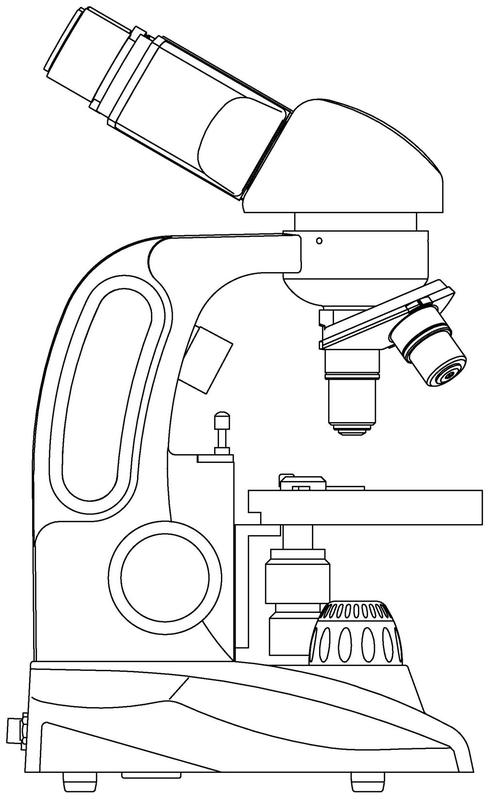 显微镜简笔画 立体图片
