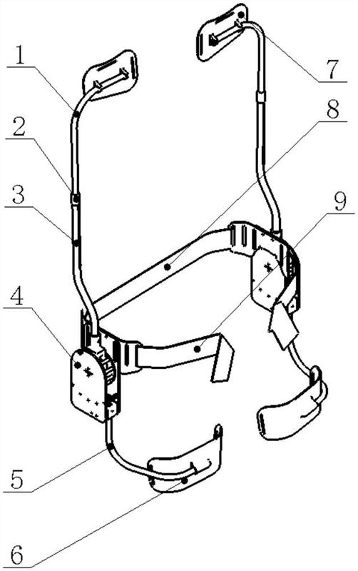 一种支撑臂可调节的腰部助力外骨骼-爱企查