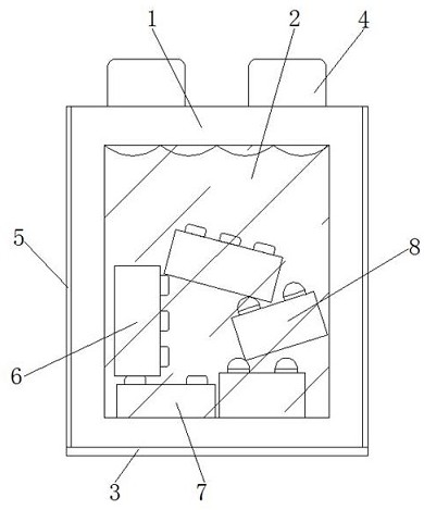 摘要附圖摘要本實用新型涉及趣味零食技術領域,具體為一種可拼接成