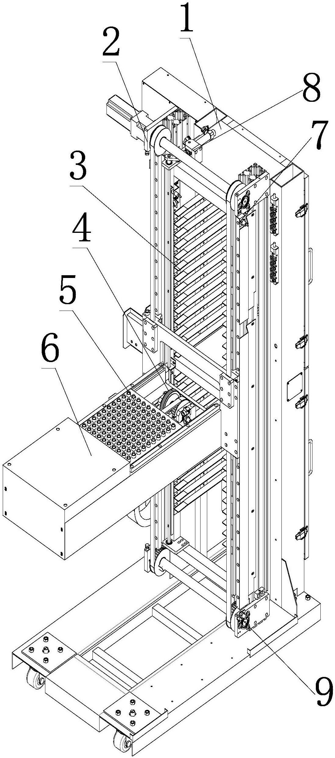摘要附图摘要本发明公开了一种全自动柜式料仓,包括