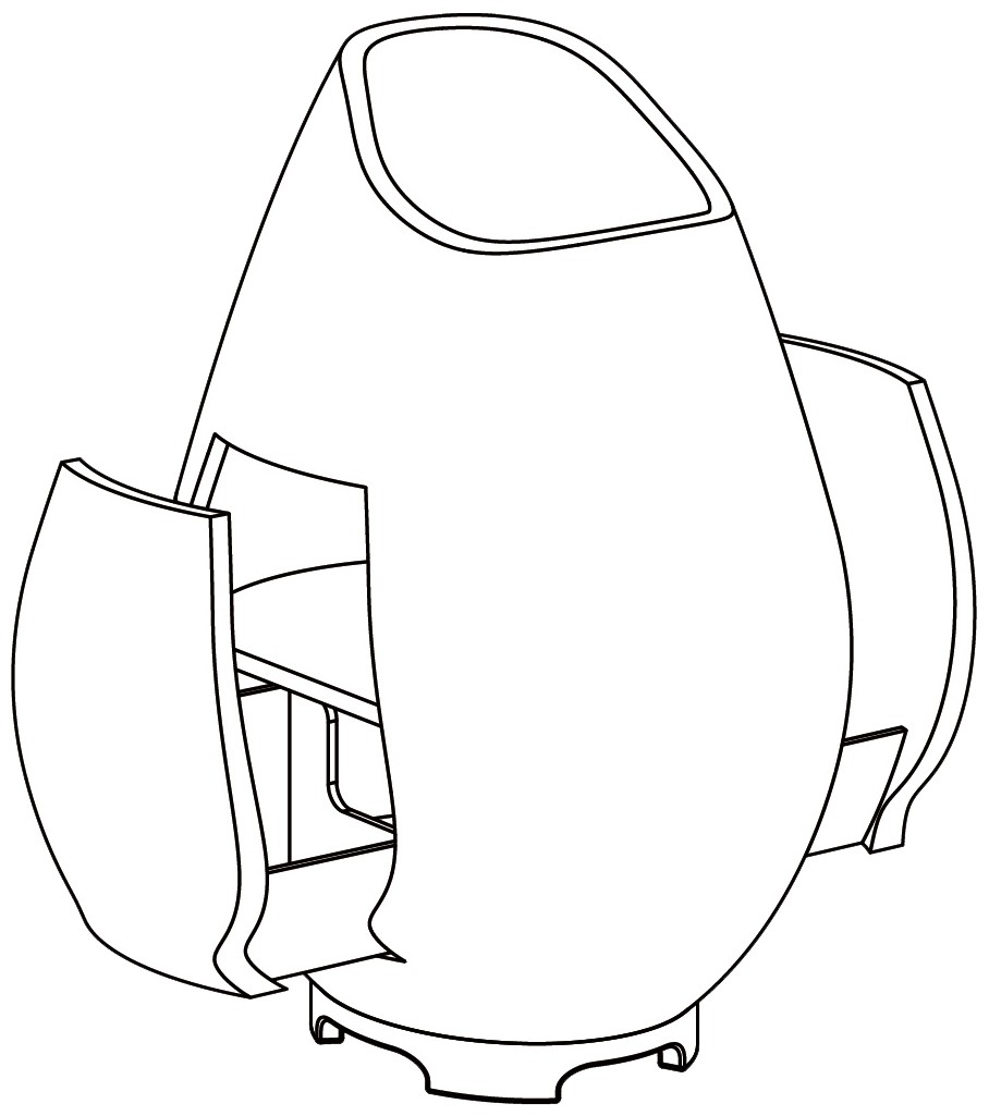 摘要附图摘要1.本外观设计产品的名称:收纳式笔筒.2.