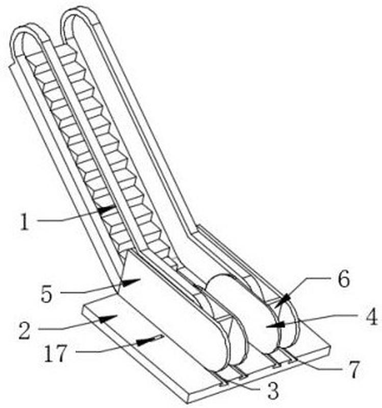 一种自动扶梯防夹手装置-爱企查