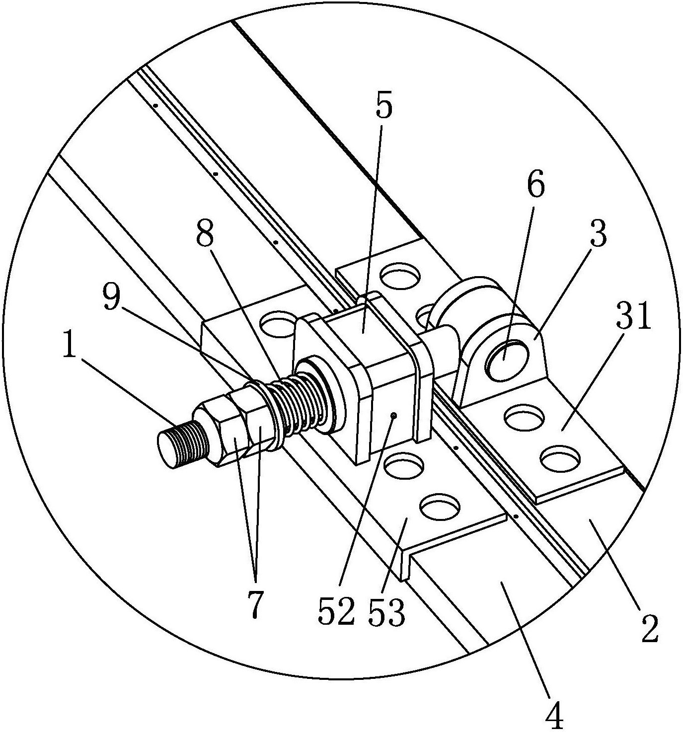 一种压缩垃圾箱后门与箱体的铰接机构-爱企查
