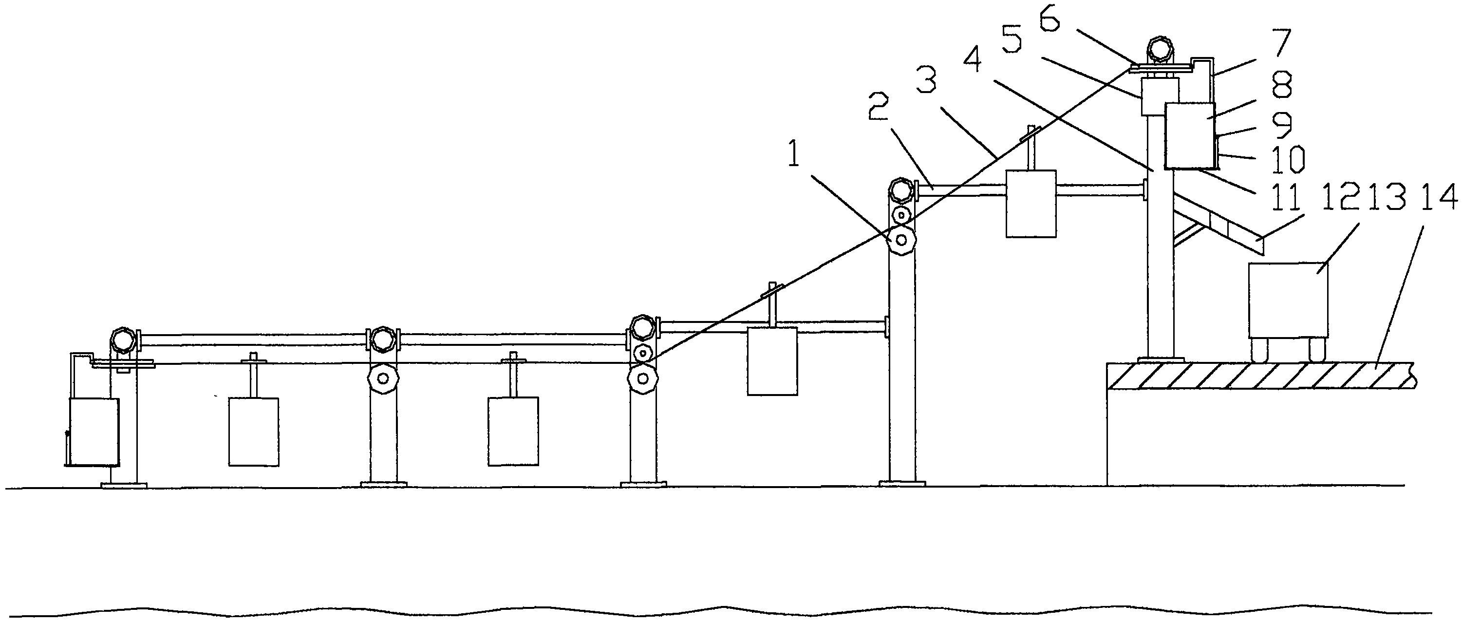 一种缆车式淤泥输送装置
