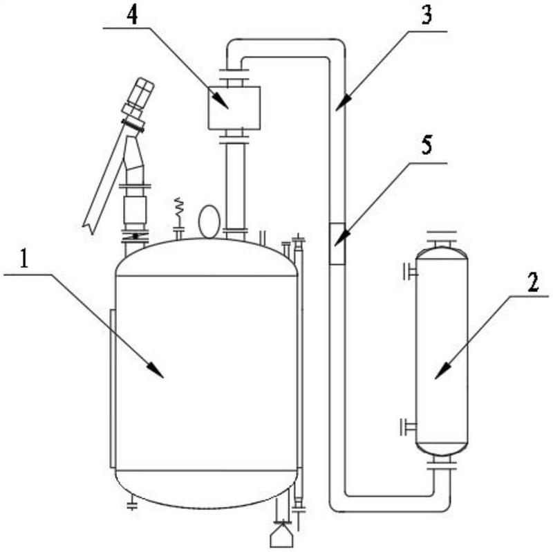 反应釜冷凝器连接图图片